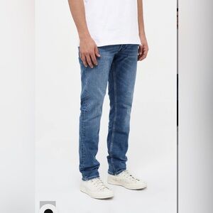 Neuw Lou Slim Medium Dark Blue Skinny Jeans Men’s sz W32 L32 Button Fly